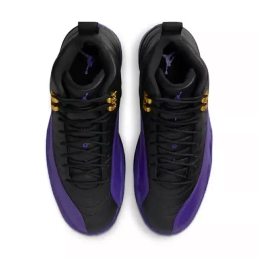 Air Jordan Retro 12 Field Purple Black Sneakers Size 12 - Picture 6 of 14